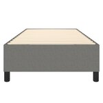 vidaXL Cadre de lit sans matelas gris foncé 90x190 cm tissu