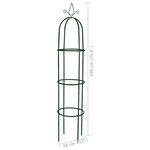 vidaXL Arche de jardin en forme de tour 2 Pièces