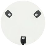 vidaXL Porte-plantes roulant 2 Pièces Verre trempé 28 cm Rond