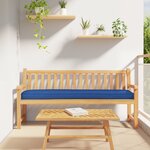 vidaXL Coussin de palette pour banc Bleu royal 200x40x8 cm Tissu Oxford