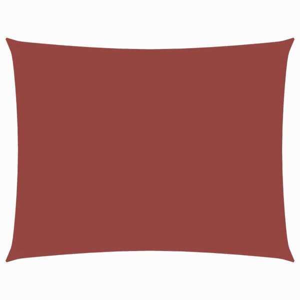 vidaXL Voile de parasol tissu oxford rectangulaire 6x7 m terre cuite