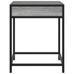 vidaXL Table basse avec LED Infinity sonoma gris 40x40x51 cm