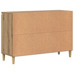 vidaXL Buffet chêne artisanal 102x35x70 cm bois d'ingénierie