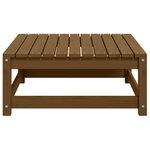 vidaXL Repose-pied de jardin 70x70x30cm marron miel bois de pin solide