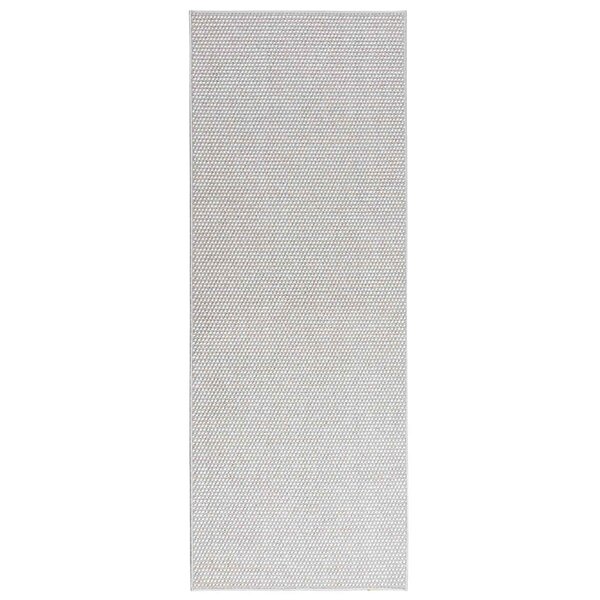 vidaXL Tapis de surface LUGO Crème et gris 80 x 200 cm Polyester