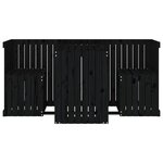 vidaXL Set de balcon 2 places noir bois de pin massif