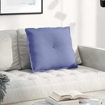 vidaXL Coussin de Dos Bleu denim 60 x 19 x 50 cm tissu