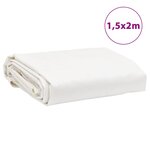 vidaXL Bâche blanc 1 5x2 m 650 g/m²