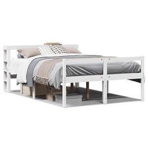 vidaXL Lit pour personne âgée avec tête de lit sans matelas 140x190 cm