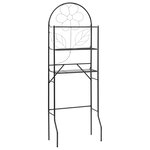 vidaXL Étagère de toilette Noir 60x33x174 cm
