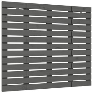 vidaXL Tête de lit murale Gris 81x3x91 5 cm Bois massif de pin