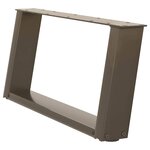 vidaXL Pieds de table basse en U 2 pièces Acier naturel 60 x (30-31) cm Acier