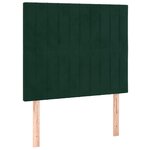 vidaXL Cadre de lit sans matelas vert foncé 120x200 cm velours
