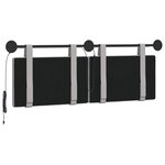 vidaXL Tête de lit suspendue Gris nuage Tissu