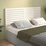 vidaXL Tête de lit Blanc 141x4x100 cm Bois massif de pin