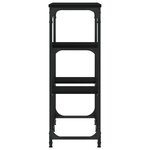 vidaXL Table console noir 89 5x28x76 cm bois d'ingénierie