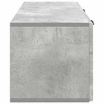 vidaXL Meuble TV mural Gris béton 78 5 x 31 x 30 cm Bois d'ingénierie
