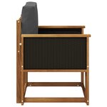 vidaXL Sofa de milieu extérieur Bois d'Acacia Massif Naturel