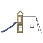vidaXL Aire de jeux d'extérieur bois de pin imprégné