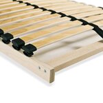 vidaXL Sommier à lattes sans matelas avec 28 lattes 7 zones 90x200 cm