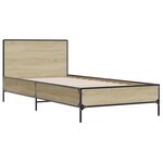 vidaXL Cadre de lit sans matelas chêne sonoma 90x190 cm