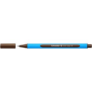 Stylo à bille slider edge pte extra large marron x 10 schneider