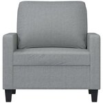 vidaXL Fauteuil Gris clair 60 cm Tissu