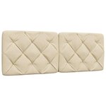 vidaXL Cadre de lit sans matelas crème 120x200 cm tissu