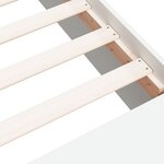 vidaXL Cadre de lit blanc 200x200 cm bois d'ingénierie
