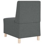 vidaXL Unité de Sofa Modulaire Sans Accoudoirs 2 Pièces Gris foncé