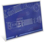 Pièce de monnaie en Argent 2 Dollars g 31.1 (1 oz) Millésime 2025 Blueprint LUKE SKYWALKER LIGHTSABER