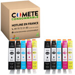 CARTOUCHE d'Encre 364XL - lot de 10  Compatibles avec HP 364 XL - pour HP 364XL Photosmart 5510 5520 Deskjet 3070A 3520 Officejet 4620 (4 Noire + 2 Cyan + 2 Magenta + 2 Jaune)-COMETE  Marque française