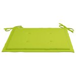 vidaXL Chaises de jardin lot de 6 avec coussins Bois de teck massif