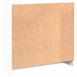 vidaXL Bibliothèque blanc 80x24x75 cm bois d'ingénierie