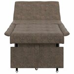 vidaXL Canapé-lit 3-en-1 Design rétractable Vert armée en simili cuir