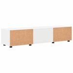 vidaXL Meuble TV avec tiroir Blanc 150 x 39 x 30 cm Bois d'ingénierie