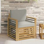 vidaXL Ensemble de canapés d'extérieur Polyester Blanc