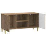 vidaXL Meuble TV 102 x 34 5 x 50 cm Chêne artisanal Bois d'ingénierie