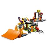 Lego 60293 city l'aire d'entraînement des cascadeurs  rampes  cage araignées et moto rétrofriction  jouet pour enfants +5 ans