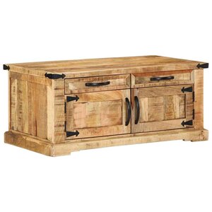 vidaXL Table basse Marron 90 x 50 x 40 cm Bois de manguier massif
