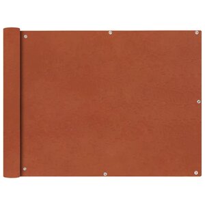 vidaXL Écran de balcon en tissu Oxford 90x600 cm Ocre marron