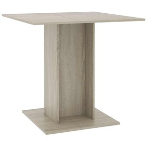vidaXL Table à dîner Chêne sonoma 80x80x75 cm Bois d'ingénierie
