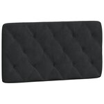 vidaXL Cadre de lit sans matelas noir 100x200 cm velours