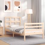 vidaXL Cadre de lit sans matelas 90x200 cm bois massif