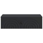 vidaXL Table d'appoint murale 59 x 34 5 x 17 cm Bois d'ingénierie Noir