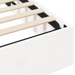 vidaXL Cadre de lit ottoman avec rangement Blanc 180 x 200 cm