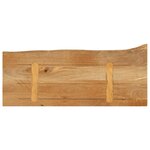 vidaXL Dessus de table à bord vivant 80x40x2 5 cm bois massif manguier