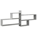 vidaXL Étagère murale gris béton 167 5x18x68 cm bois d'ingénierie