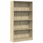 vidaXL Bibliothèque chêne sonoma 80x24x143 cm bois d'ingénierie