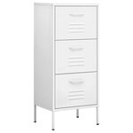 vidaXL Armoire de rangement Blanc 42 5x35x101 5 cm Acier